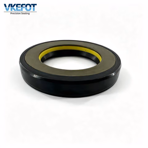 34x56x8.5 SCJY Power Steering Oil Seal NBR Black With Yellow PTFE Backup Ring