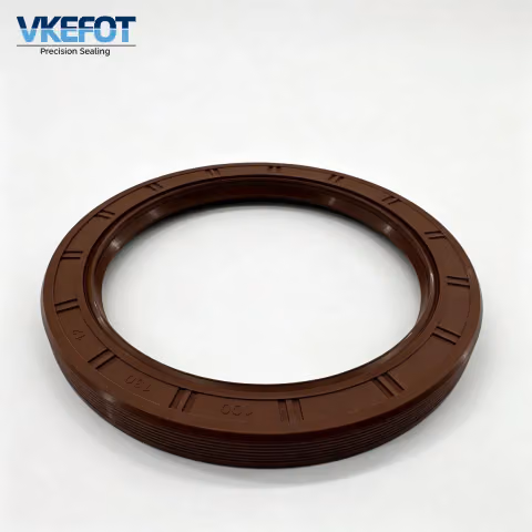 100x130x12mm Rotary Shaft Oil Seal, Brown NBR Nitrile Rubber VKEFOT-100-130-12-NBR — photo 2