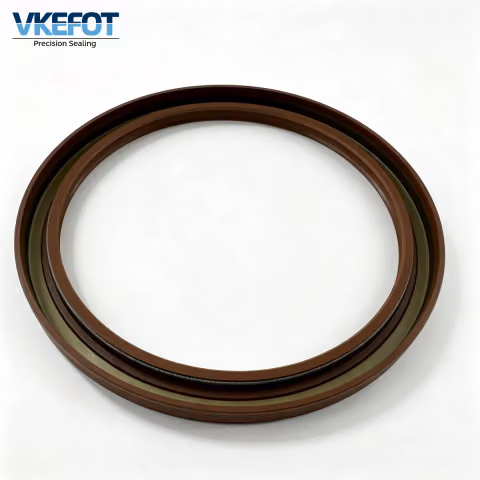 155x185x13/14mm Double Lip Oil Seal NBR with Spring — Auto Shaft Seal VKEFOT-155-185-13-14-NBR — photo 4