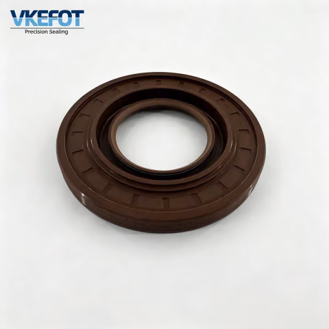 57x124x12/14mm Stepped Double Lip Truck Oil Seal, Brown NBR VKEFOT-57-124-12-14-NBR — photo 3