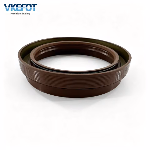95x125x14-27.5mm Double Lip Front Differential Pinion Oil Seal NBR Brown VKEFOT-95-125-14-27.5-NBR — photo 4