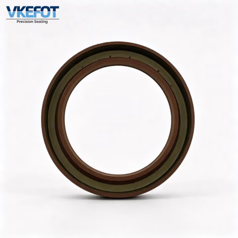95x125x14-27.5mm Double Lip Front Differential Pinion Oil Seal NBR Brown VKEFOT-95-125-14-27.5-NBR — photo 2