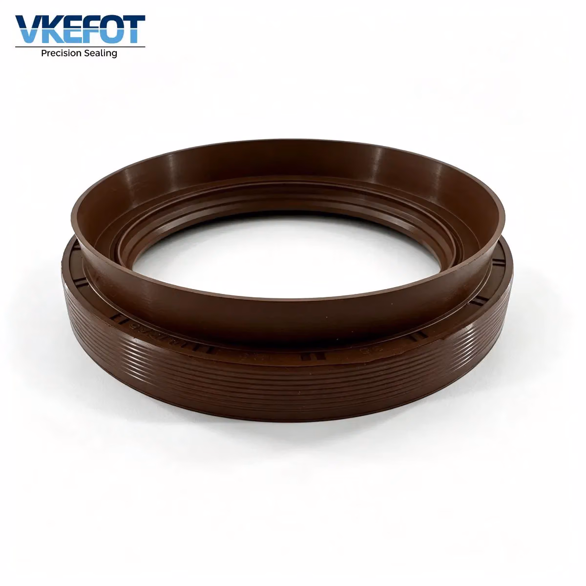 95x125x14-27.5mm Double Lip Front Differential Pinion Oil Seal NBR Brown VKEFOT-95-125-14-27.5-NBR — main photo