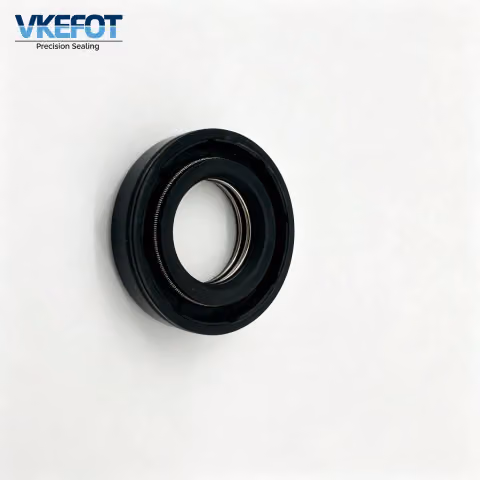 VKEFOT DC 17x30x7 mm NBR Double-Lip Spring-Reinforced Oil Seal, Black VKEFOT-DC-17-30-7 — photo 3