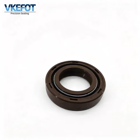 VKEFOT DC 19x32x7 mm NBR Double-Lip Spring-Loaded Metal-Cased Oil Seal VKEFOT-DC-19-32-7 — photo 2
