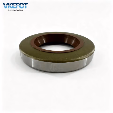 SA 35x62x10mm Metal Cased Double Lip Oil Seal NBR Brown For Automotive VKEFOT-SA-35-62-10-NBR — photo 4