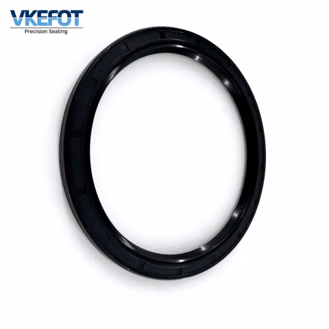 105x125x8 mm skeleton rotary shaft oil seal, sealing lip and garter spring detail
