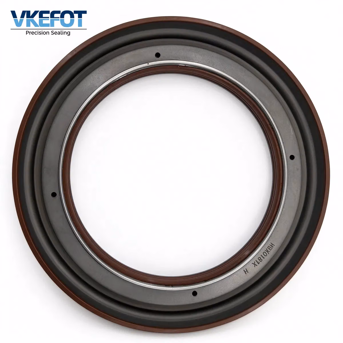 133.36x187.5x24 mm rear wheel axle oil seal in FKM, TB profile, front view