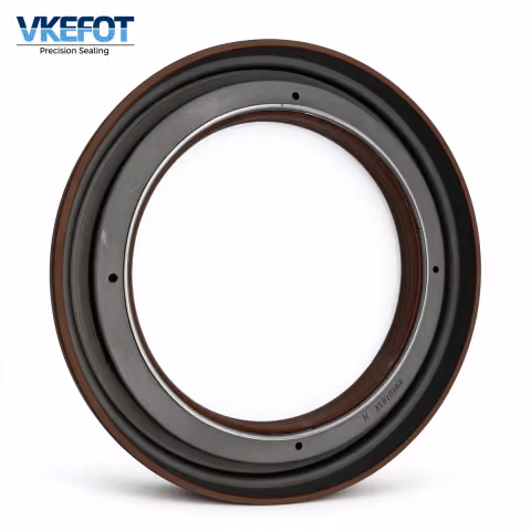 133.36x187.5x24 mm rear wheel axle oil seal, sealing lip and garter spring detail