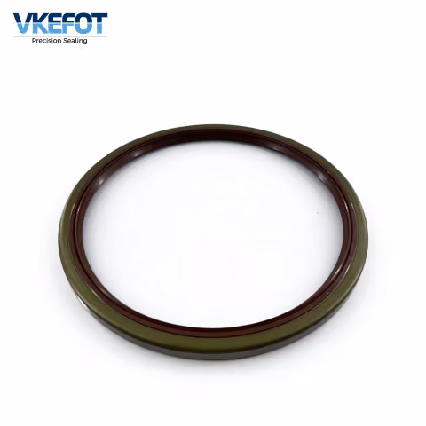 185x210x11 mm truck rear wheel hub oil seal, sealing lip and garter spring detail