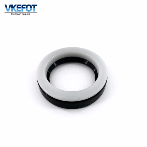 28x38x7/9 mm power steering oil seal, sealing lip and garter spring detail