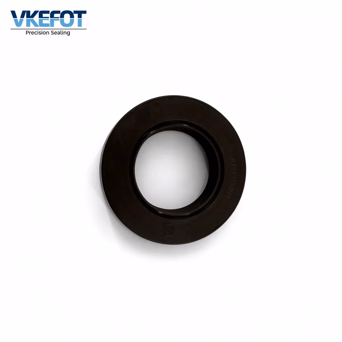 30x50x11 mm hydraulic oil seal in FKM, TCN profile, front view