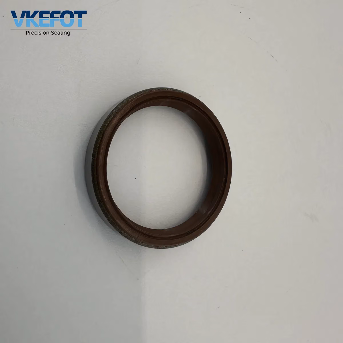 38x45x8 mm double lip rotary shaft oil seal in NBR, TB profile, front view