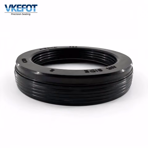 88x123x23 mm rear wheel hub oil seal with helical return groove, metal case and outer diameter
