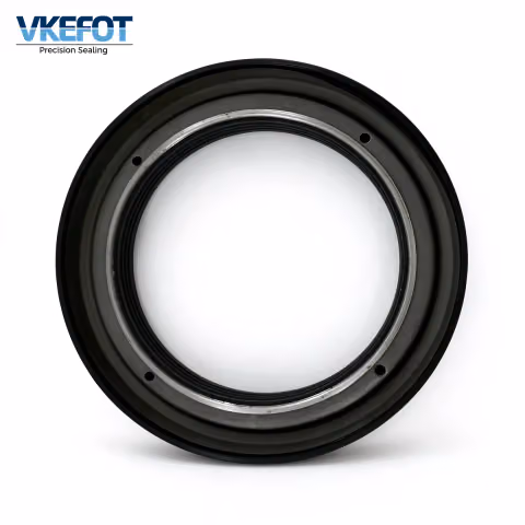 88x123x23 mm rear wheel hub oil seal with helical return groove, side profile showing 23 mm width