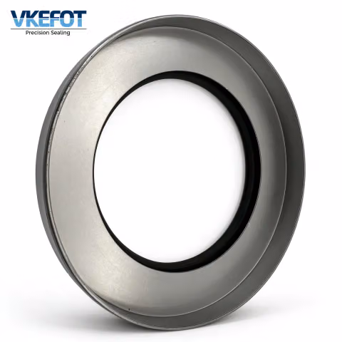 110x166x15.6/27 mm rear wheel hub inner oil seal, sealing lip and garter spring detail