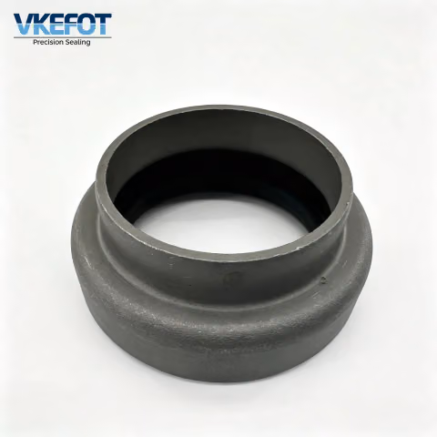 VKEFOT TB 43x57x9 mm NBR Flanged Metal Shell Rotary Shaft Oil Seal with Dust Lip Waterproof Mudproof for Automotive Shaft Sealing