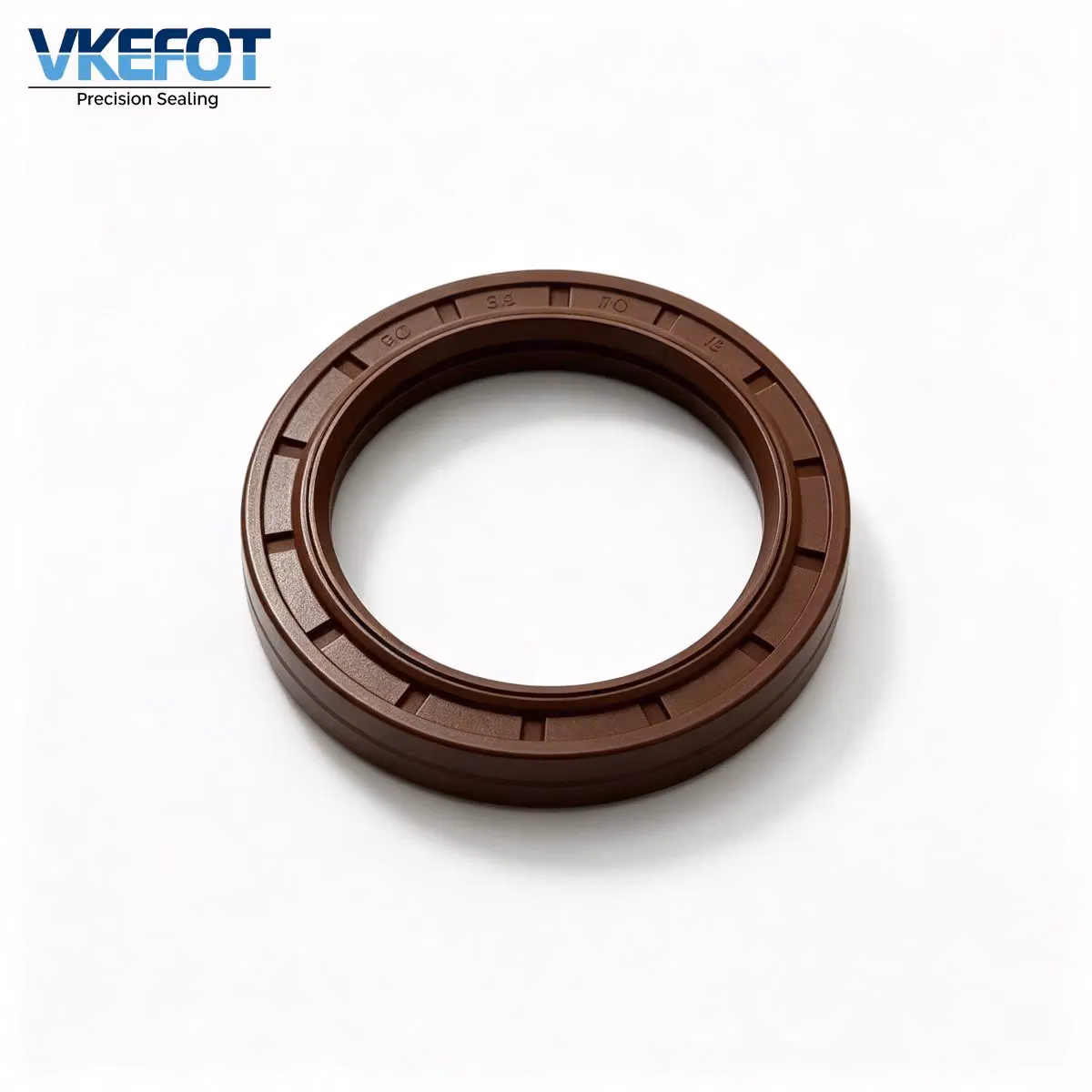 TC 54x70x8mm Rubber Covered Double Lip Oil Seal NBR Brown VKEFOT-TC-54-70-8-NBR — main photo