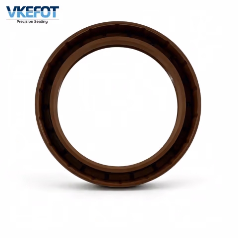 TC 78x100x13mm Rubber Covered Double Lip Oil Seal NBR Brown VKEFOT-TC-78-100-13-NBR — photo 2