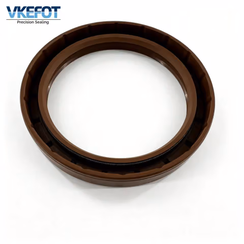 TC 78x100x13mm Rubber Covered Double Lip Oil Seal NBR Brown VKEFOT-TC-78-100-13-NBR — photo 3