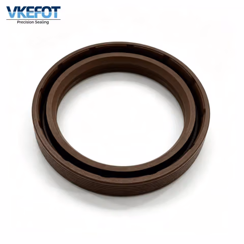 TG 55x70x10mm NBR Brown Corrugated OD Oil Seal VKEFOT-TG-55-70-10-NBR — photo 2