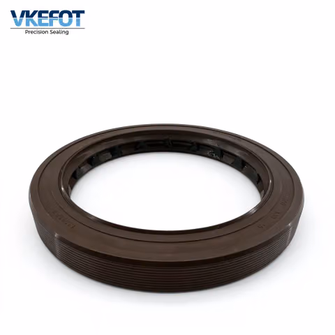 VKEFOT 100x130x15 mm wheel hub oil seal in NBR, side view showing the metal-cased outer diameter and the 15 mm body