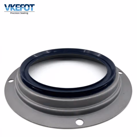 VKEFOT 132x179.5/214x30.5 mm flanged truck wheel hub oil seal, side view showing the 30.5 mm flange depth and the rubber