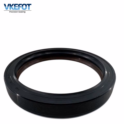 VKEFOT 140x170x21/22.7 mm wheel loader hub oil seal, side view showing the stepped 21 mm / 22.7 mm profile