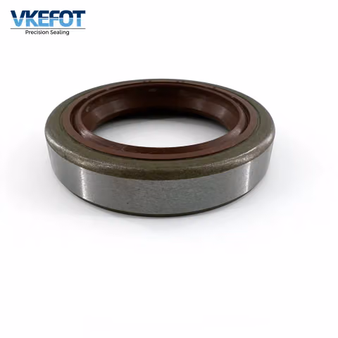 VKEFOT 35x50x10 mm rotary shaft oil seal, angled view showing the case depth and the bore