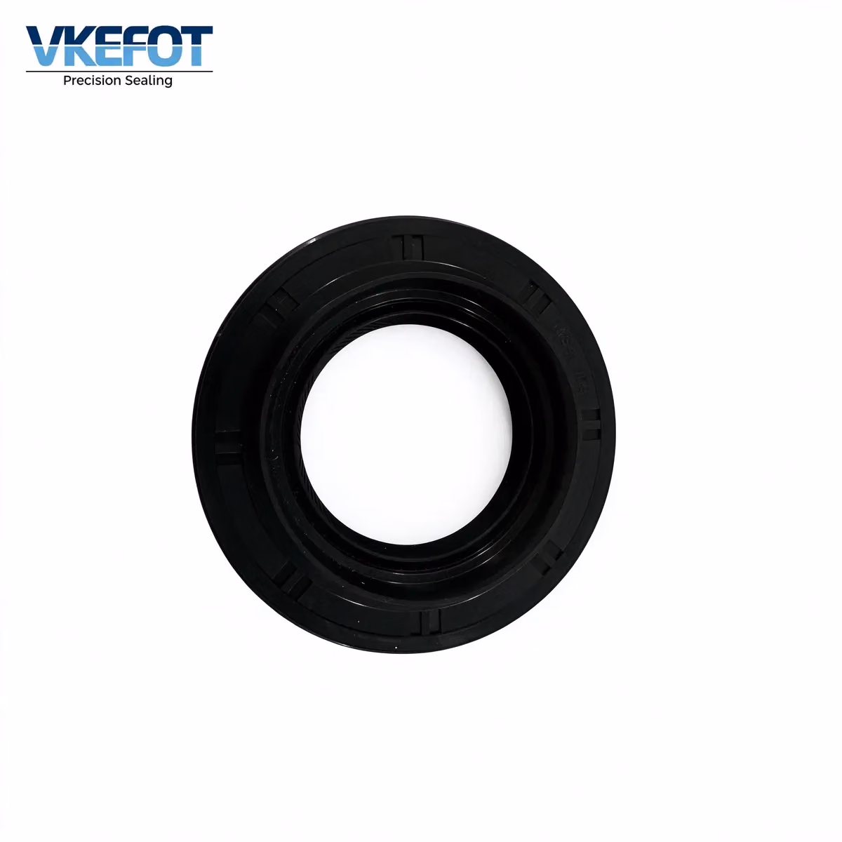 VKEFOT 41x74x11/18 mm crankshaft rear oil seal, NBR, front view showing the stepped body and lip