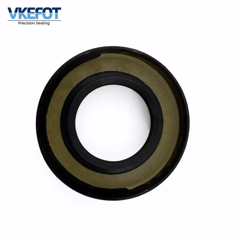 VKEFOT 41x74x11/18 mm crankshaft rear oil seal, angled view showing the 18 mm overall body