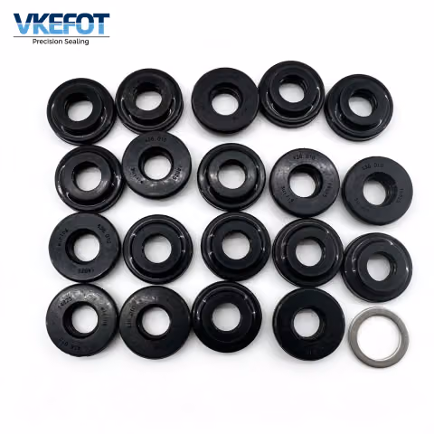VKEFOT 9.7x22.5x6 mm cylinder head cover bolt seal ring, side view of the 6 mm section height