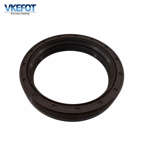 VKEFOT 65x80x14 mm rotary shaft oil seal, front view showing the lip and the body ribs