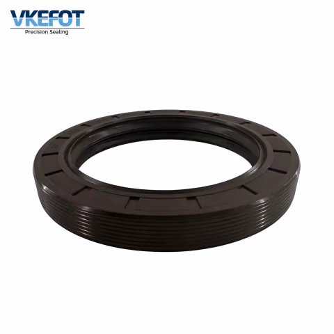 VKEFOT 80x110x13.2 mm rotary shaft oil seal, side view showing the rubber-covered outer diameter