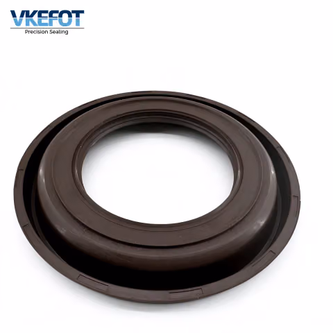 VKEFOT 80x135/142x12.5/20 mm differential oil seal, front view showing the lip and the flange ribs