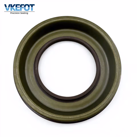 VKEFOT 80x135/142x12.5/20 mm differential oil seal, angled view showing the 135 mm body and 142 mm flange