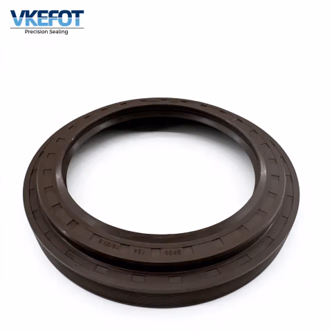 VKEFOT 95x134x15/20.5 mm rotary shaft oil seal, front view of the sealing lip and ribbed outer edge