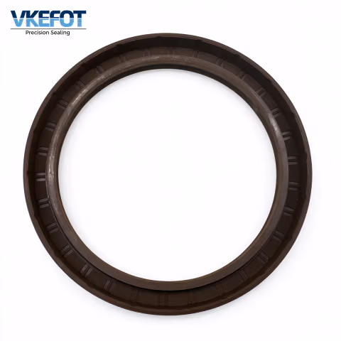 VKEFOT 130x160x14 mm HTC rotary shaft oil seal, angled view of the rubber-covered outer diameter