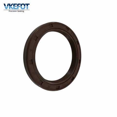 VKEFOT 40x52x6 mm HTCR rotary shaft oil seal, front view of the lip with the oil return helix