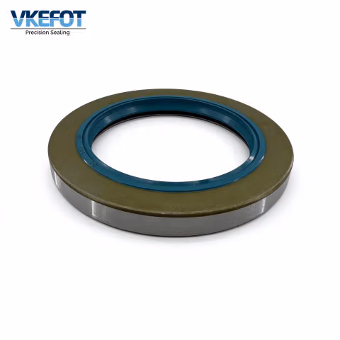 VKEFOT 90x130x13 mm TA rotary shaft oil seal, side view showing the exposed steel outer case