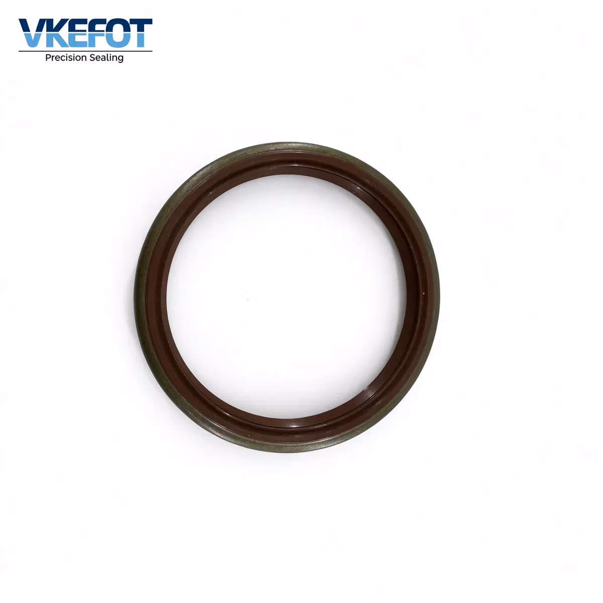 VKEFOT 60x72x8 mm TB metal-cased oil seal in NBR, front view showing the brown lip in a steel case