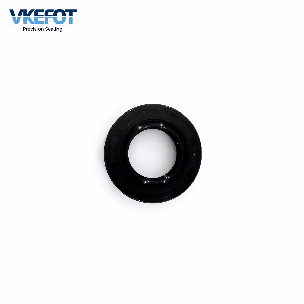 VKEFOT 20x36x7 mm rotary shaft oil seal, NBR, front view with metal insert and moulded size marking