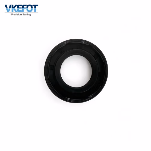 VKEFOT 20x36x7 mm rotary shaft oil seal, angled view showing the ribbed outer diameter