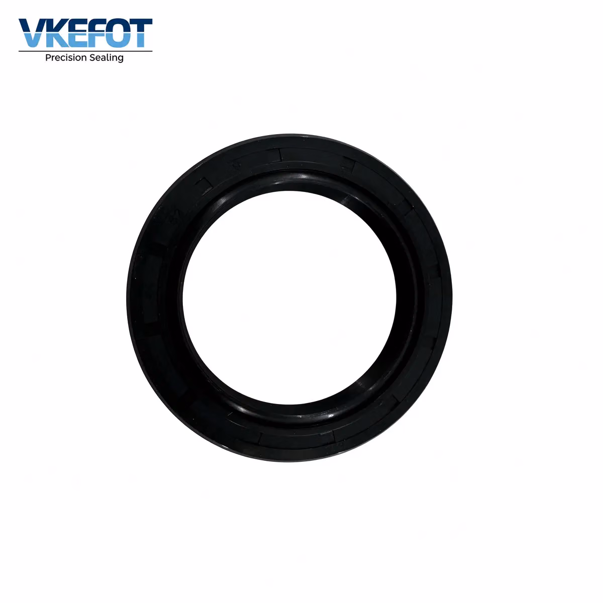 VKEFOT 44x62x9 mm rotary shaft oil seal, NBR, front view showing the sealing lip and outer ribs