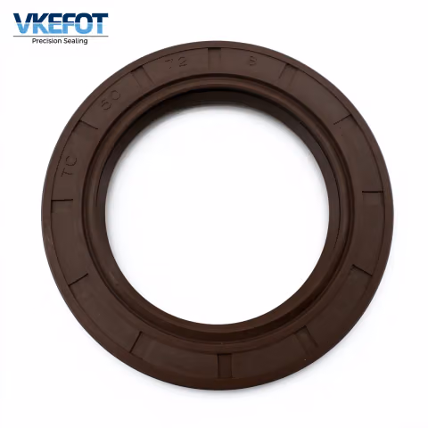 50x72x8 mm Rotary Shaft Oil Seal NBR, Brown TC Type Shaft Seal with Metal Insert