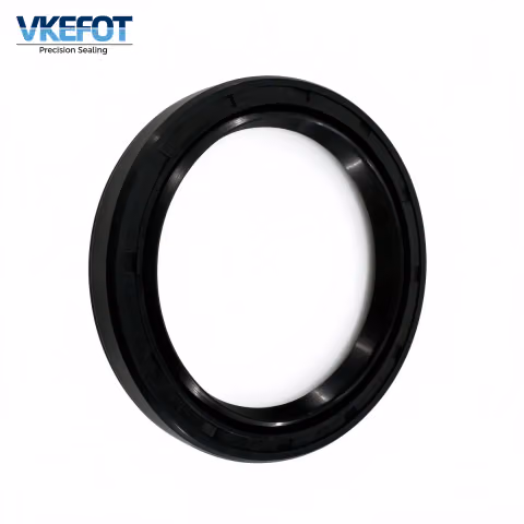 VKEFOT 55x70x8 mm rotary shaft oil seal in black NBR, front view with size marking