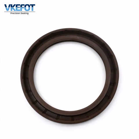 VKEFOT 80x100x10 mm rotary shaft oil seal, angled view of the outer diameter and lip