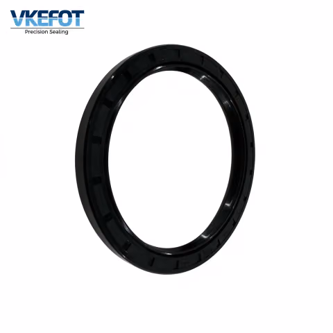 VKEFOT 98x120x10 mm skeleton oil seal in black NBR, front view with size marking
